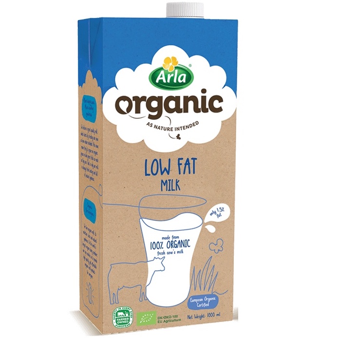 Arla Organic Low Fat Milk (1 Liter) | Shopee Philippines