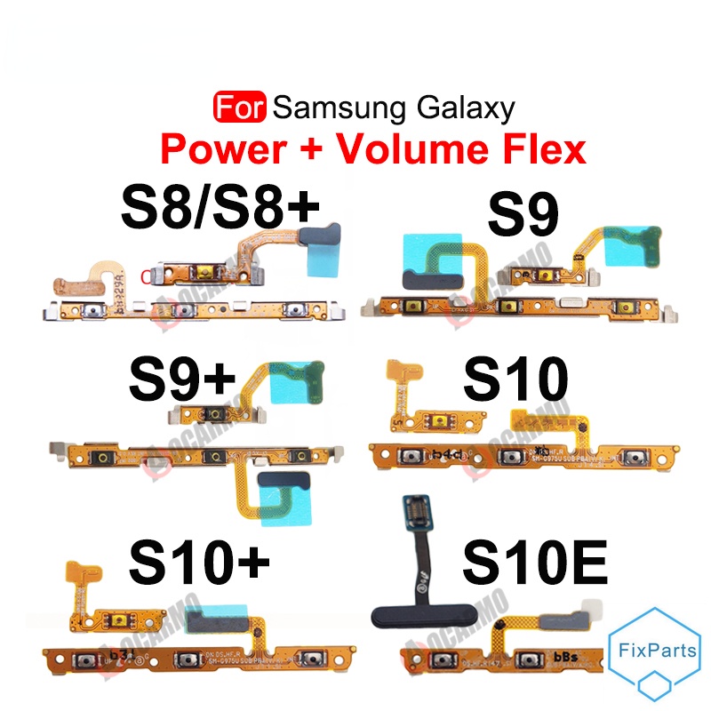 For Samsung Galaxy S8 S9 S10 Plus S10e S9+ S8+ S10+ Power On Off Volume ...