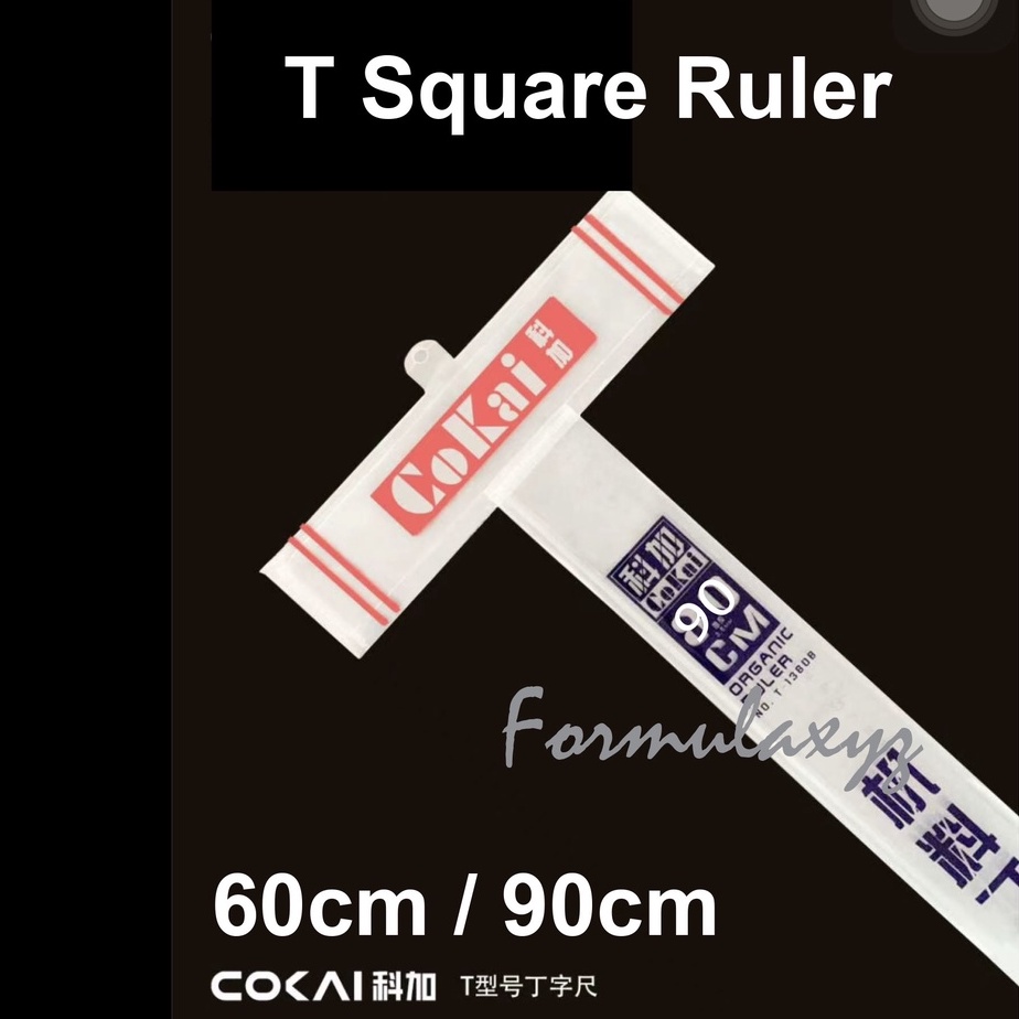 COKAI Transparent A2/A1 T-Square Ruler Drawing Ruler Metrix Ruler - 60 ...