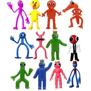 Rainbow Friends Anime Figure Kawaii Doll Cartoon Model Game Character Pink  Blue Monster Ornaments Toys Children Christmas Gifts X
