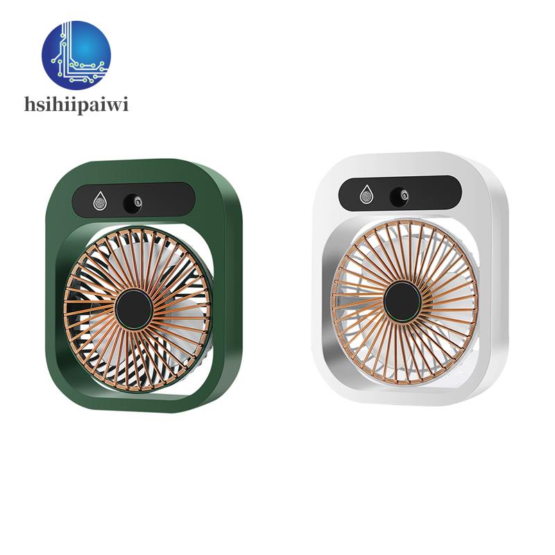 Desktop Water Spray Mist Cooling Fan USB Chargeable 1200MAh Office Mini