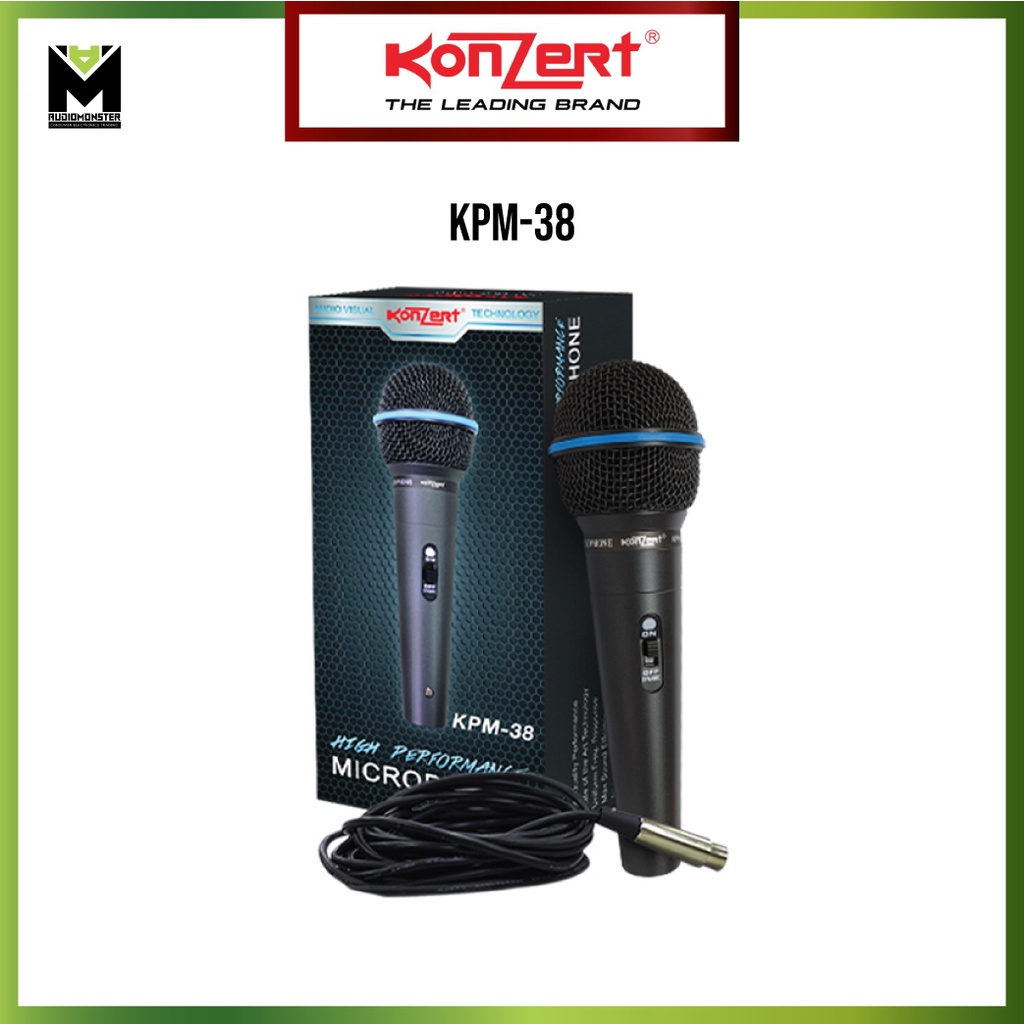 Konzert KPM-38 High Performance Microphone 5M Cord | Shopee Philippines