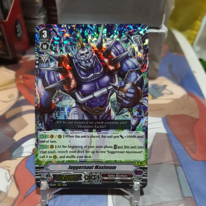 JUGGERNAUGHT MAXIMUM RRR DVS05 CARDFIGHT VANGUARD ENGLISH | Shopee ...