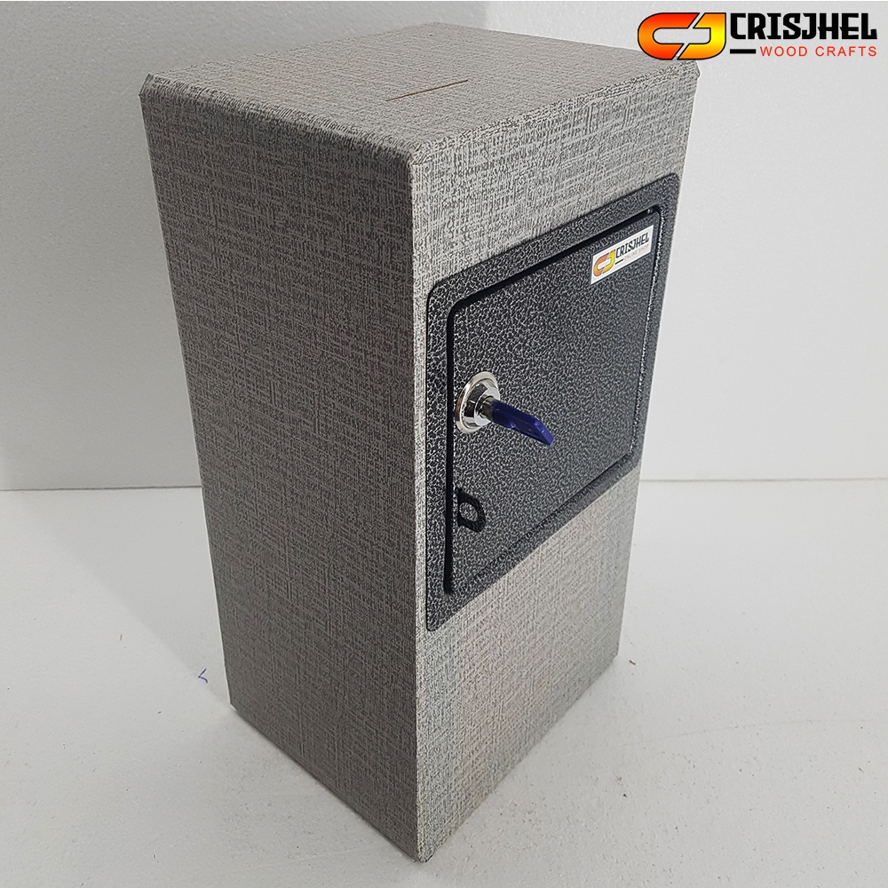EXTRA BIG-GRAY RUST Alkansya Vault Affordable sulit Safety box BILI NA ...