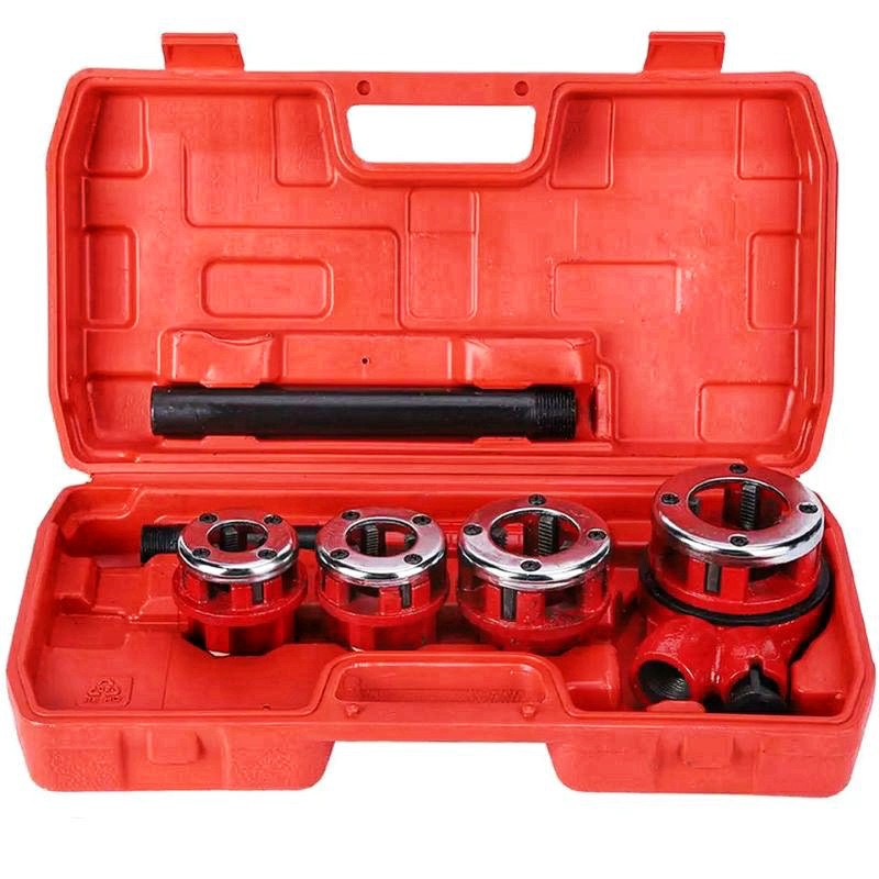 3/4pcs Dies pipes Threader Kit 1/2" 3/4" 1" 11/4" Threader Plumber