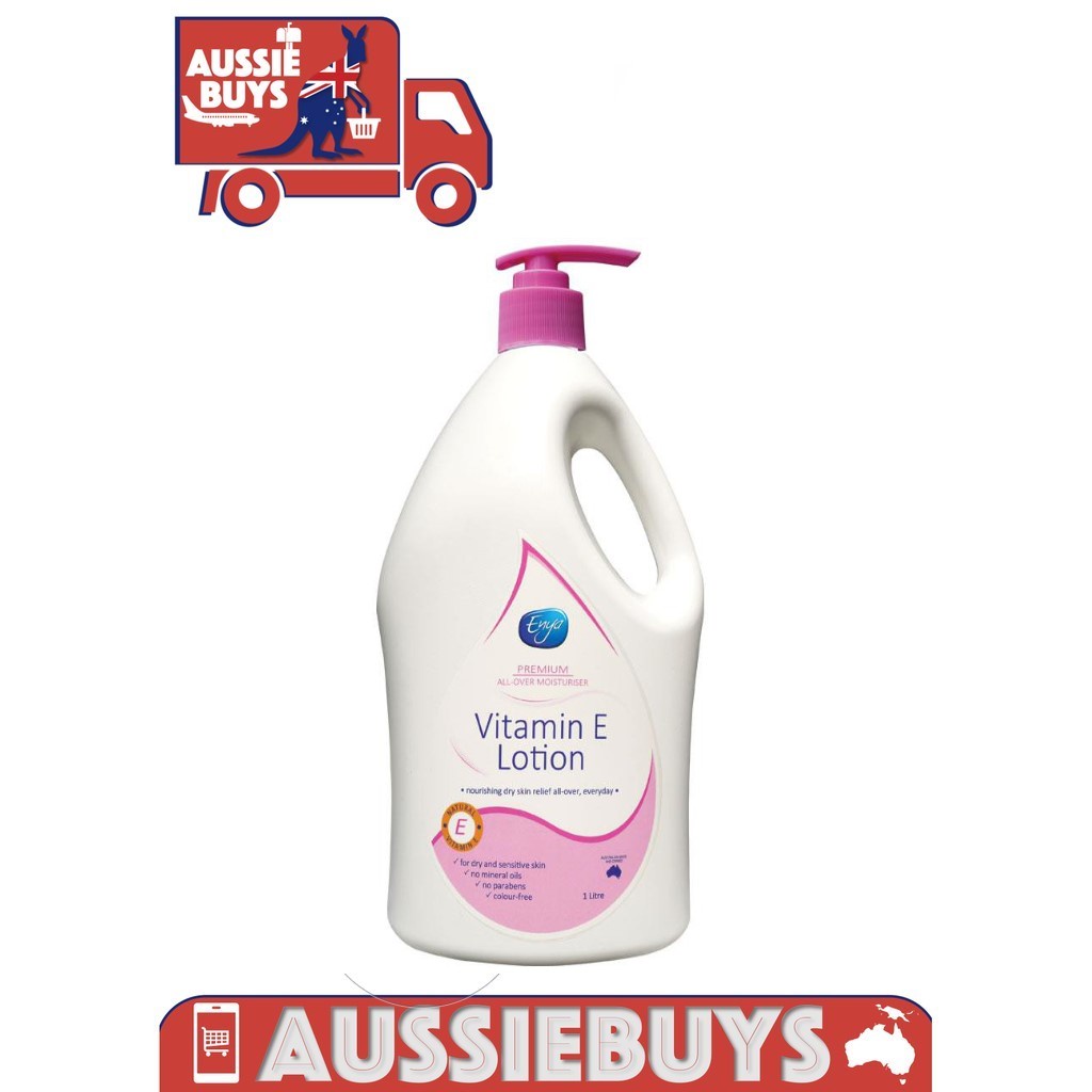ENYA Vitamin E Lotion 1L All Body Moisturiser & Hand Lotion for