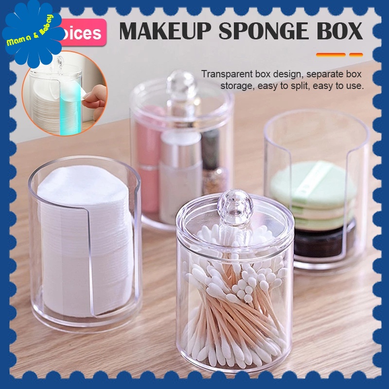 Cotton Swabs Storage Box Acrylic Cotton Pad Storage Organizer Cosmetics