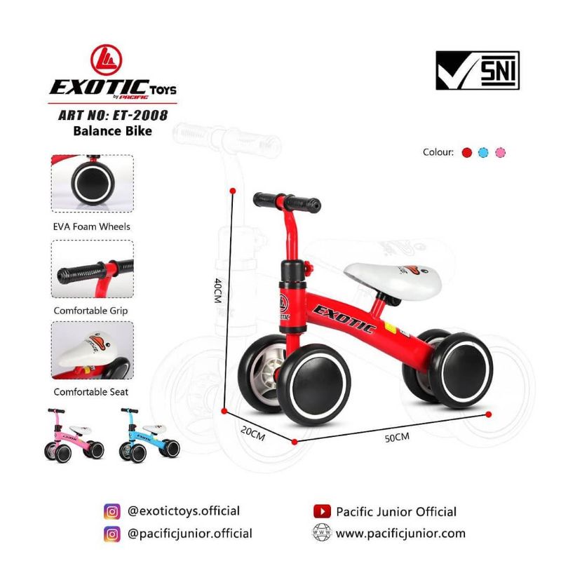 Baby First Bike Balance Bike pushbike exotic 2008 children's Balance ...