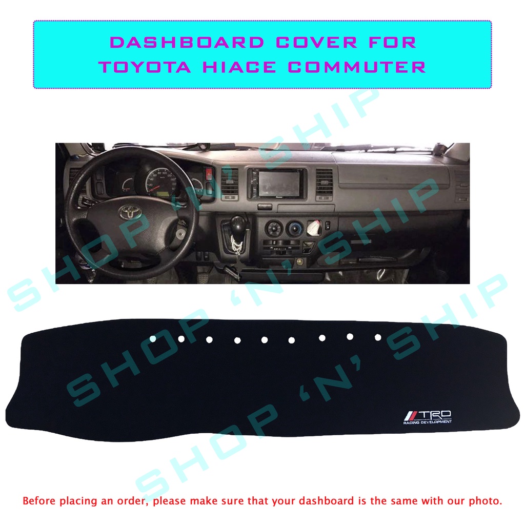 Toyota Hiace Commuter 2010 2018 Dashboard Cover Shopee Philippines