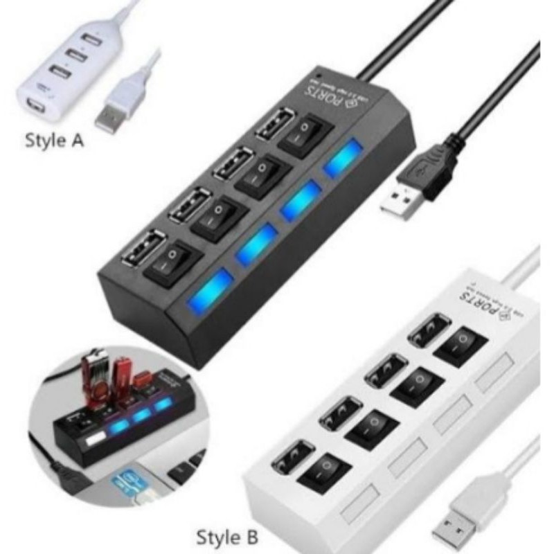 Hot USB HUB 2.0 Splitter Multi USB 2.0 HUB USB 11 Port Multiport Hab PC Accessories with Power Adapter for Computer
