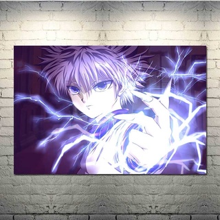 Hunter X Hunter , Killua Poster, Gon Poster, Boys Print, Main Characters ,  Anime Poster, Art Print: Handmade, HXH Killua HD wallpaper