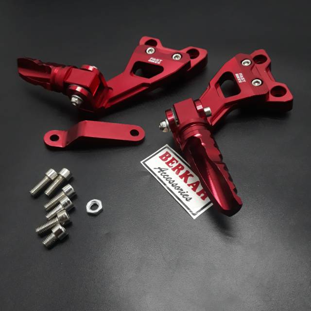 MERAH Gsx 150 Fu footstep gantu satria fu Gsx 150 full cnc red color ...