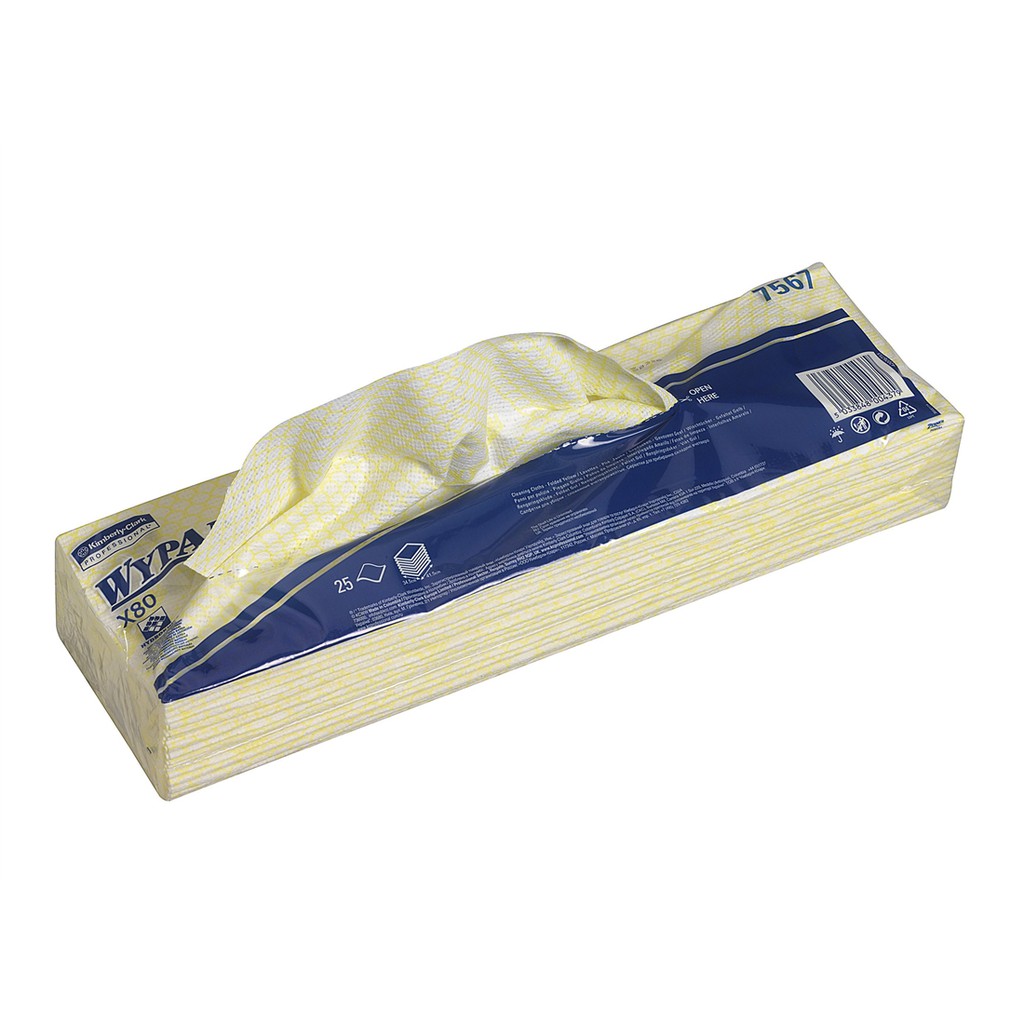 WYPALL X80 Colour-Coded Wipers - Yellow 07567 ( 25 sheets ) | Shopee ...