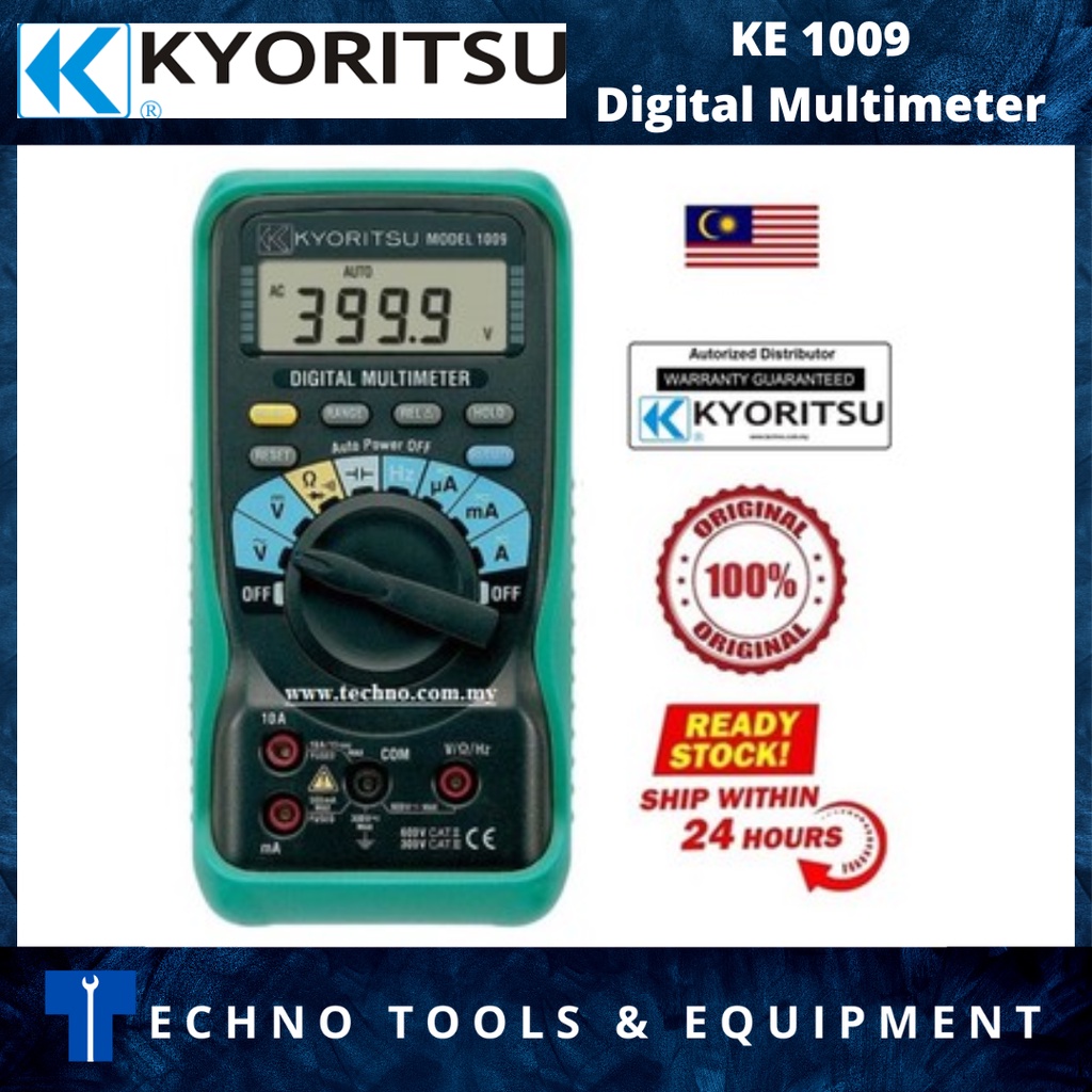 Kyoritsu 1009 Digital Multimeter 100 New & Original Shopee Philippines