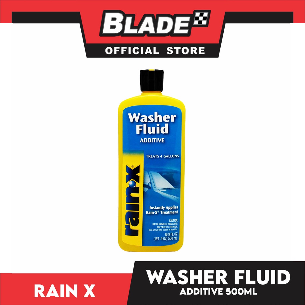 RainX Car Windshield Washer Fluid Additive 500ml Treats 4 Gallons