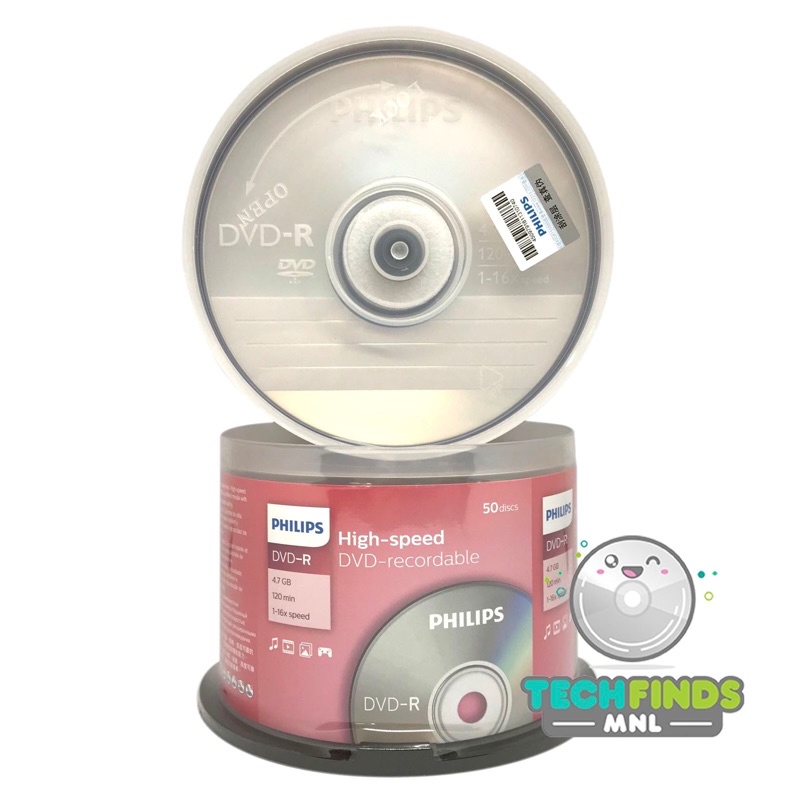 Philips DVD R DVDR 4.7GB Blank Disc 50 PCS