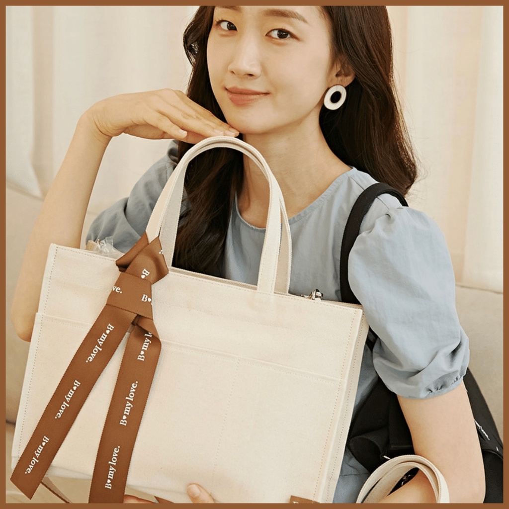 Shoopen Tote Bag Medium Large Bag Korean Style Bag 3 colors Shopee Philippines