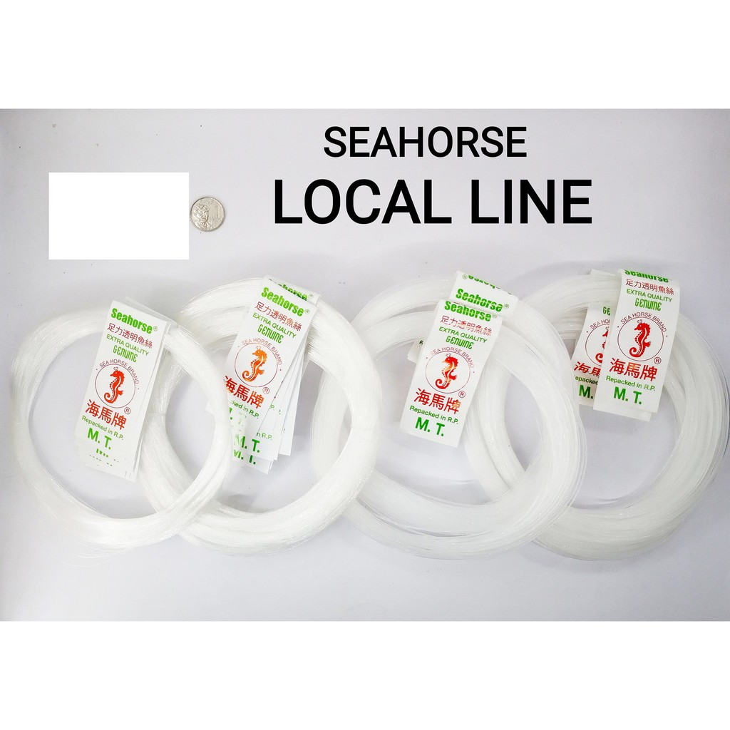 SEAHORSE LOCAL FISHING LINE 1 pack 10 rolls 4 6 8 10 12 15 lbs