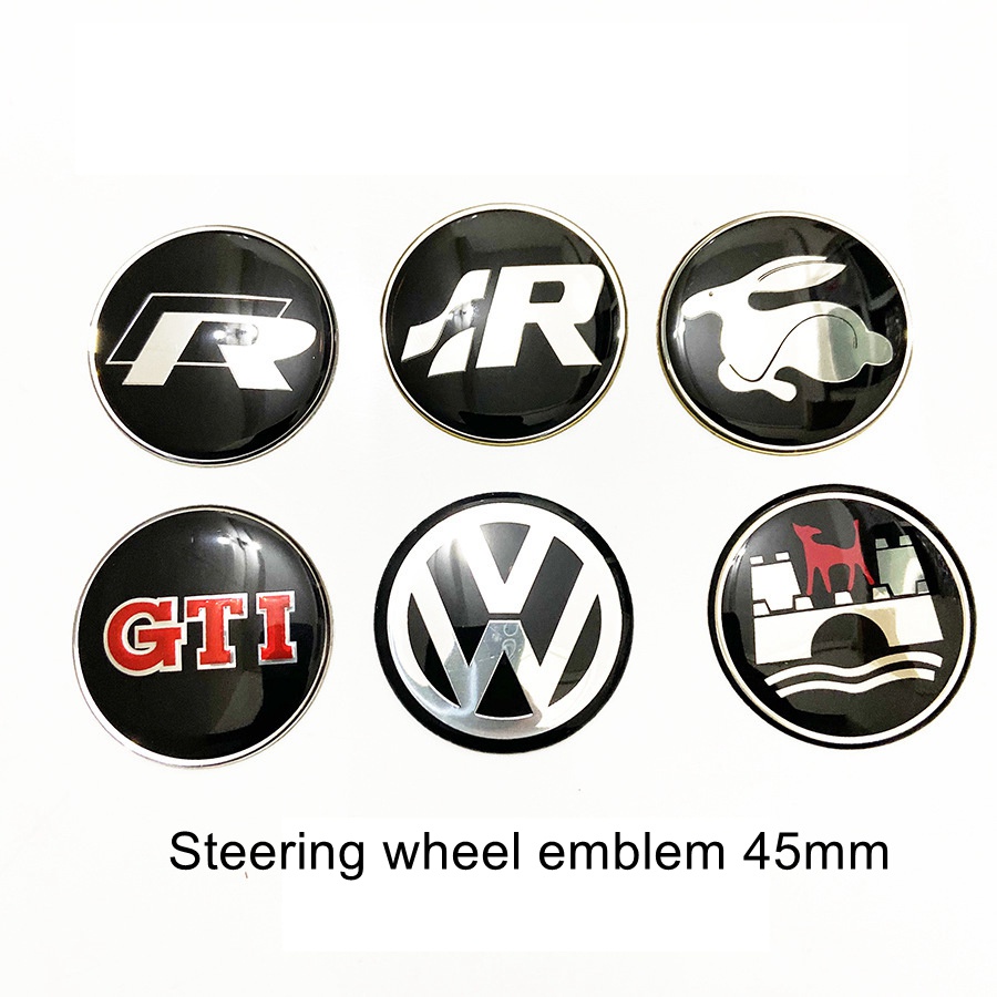 45mm Steering wheel logo for Volkswagen VW Steer wheel center emble