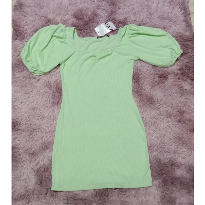 Zara Puff Dress|Bodycon | Shopee Philippines
