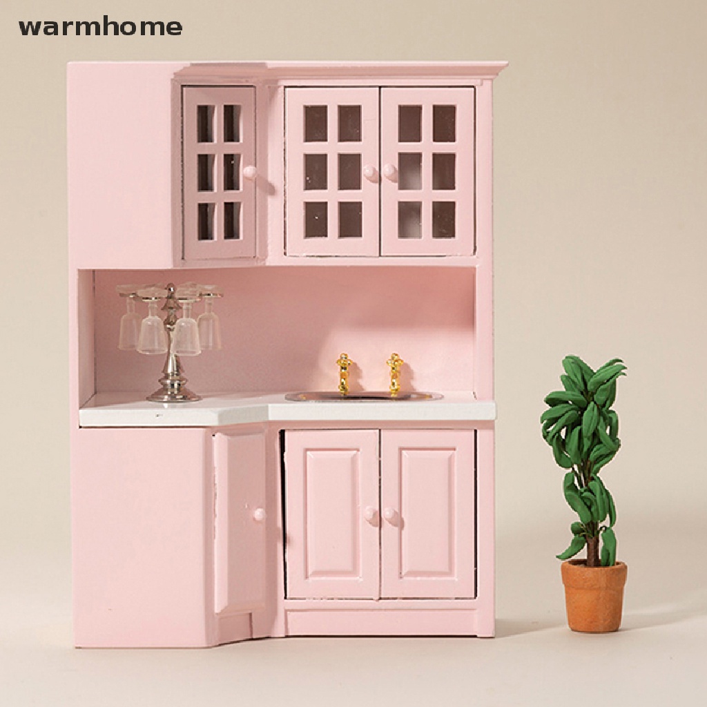 WMPH 112 Dollhouse Miniature Wooden Furniture Kitchen Counter