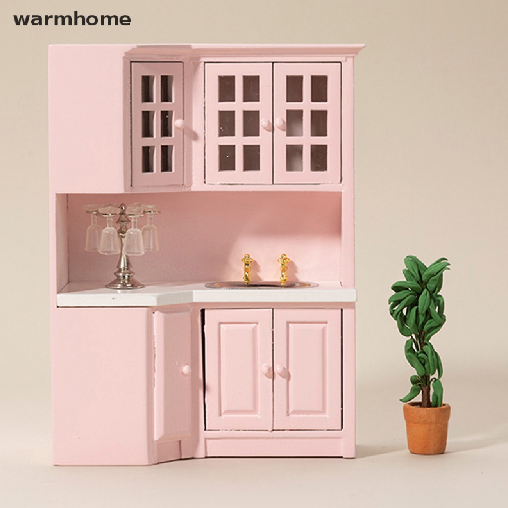 WMPH 1:12 Dollhouse Miniature Wooden Furniture Kitchen Counter ...