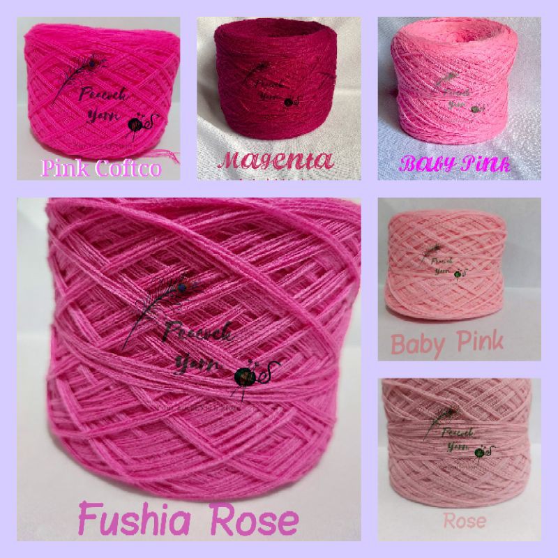 Indophil Acrylic Yarns Shades of Pink 3ply and 4ply Shopee Philippines