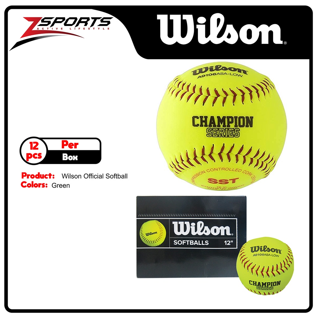 Ballon De Softball Wilson Vintage Années 70 - 12 Pouces NEUF En Boîte A9130