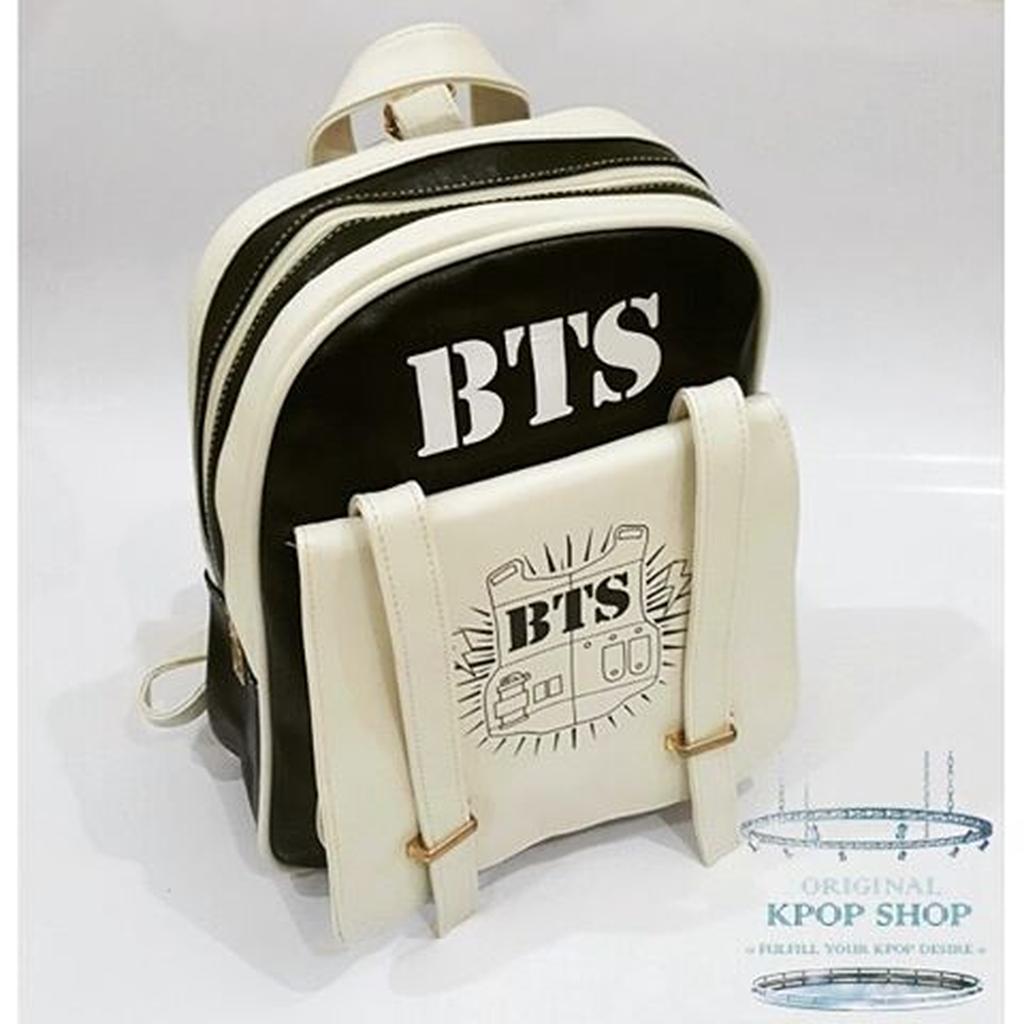 READY KPOP BTS LEATHER BACKPACK | Shopee Philippines