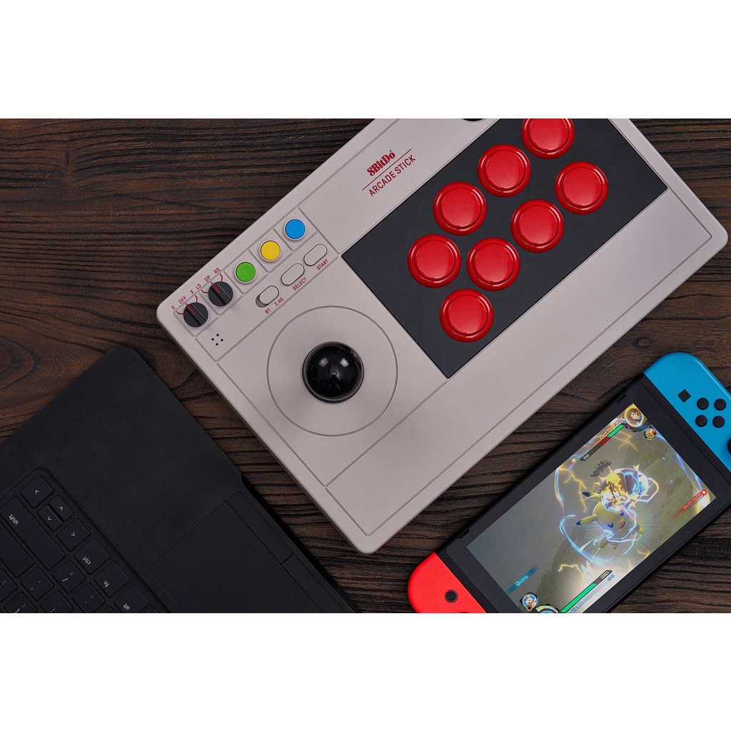 8Bitdo Arcade Stick For Switch/Windows/Steam/Raspberry Pi | Shopee