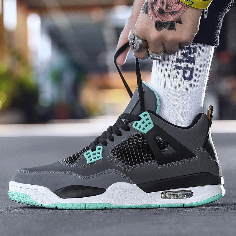 Jordan 4 clearance gray and green