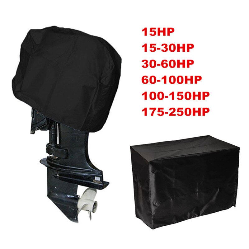 15-250hp 210D Waterproof Outboard Mid Outboard Boat Cover Anti UV ...