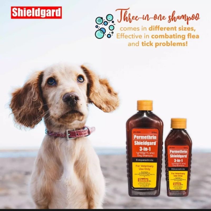Permethrin Shieldgard 3in1 Dog Shampoo 120ml/240ml | Shopee Philippines