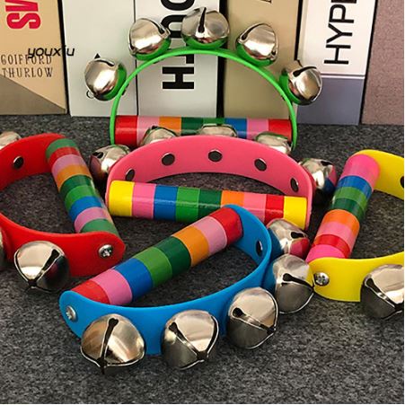 Wooden Small Tambourine Handbell | Shopee Philippines
