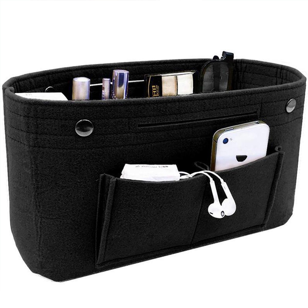 Purse Organizer Insert, Felt Bag organizer with zipper, Handbag & Tote  Shaper, For Neverfull MM GM PM Speedy 25 30 35 40 & All Bags with Similar  Sizes (Medium, Latte)