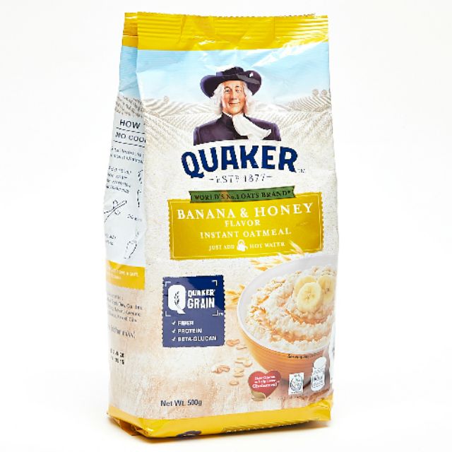 Quaker Oats Banana & Honey Instant Oatmeal 500g Shopee Philippines
