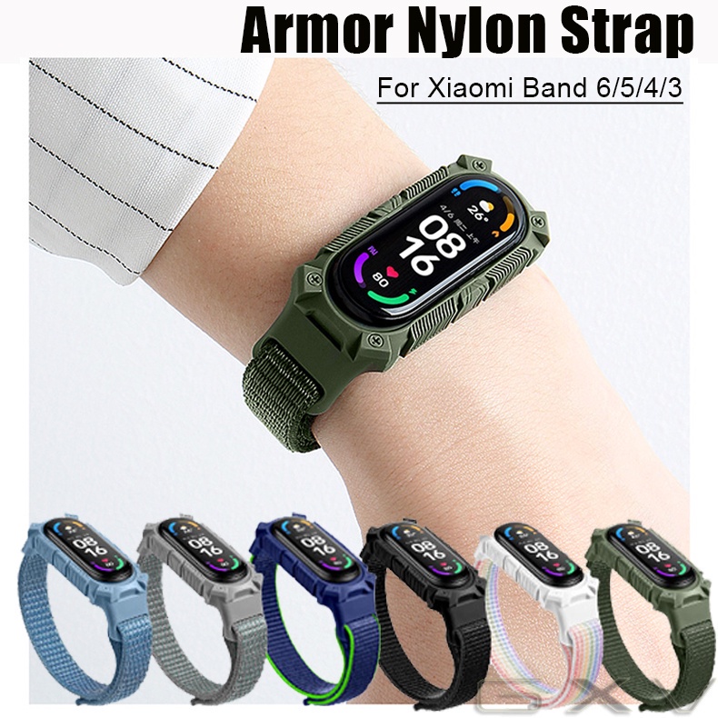 Armor Nylon Woven Strap for Xiaomi Mi Band 6 5 4 3 Wristband Lightweight Breathable Soft Nylon Band for M6 M5 M4 M3 Bracelet Shopee Philippines