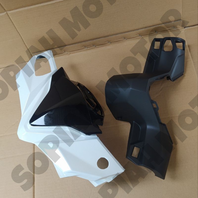 PUTIH Shell Head Front Rear plus visor Honda Beat All New ESP 2016 2017