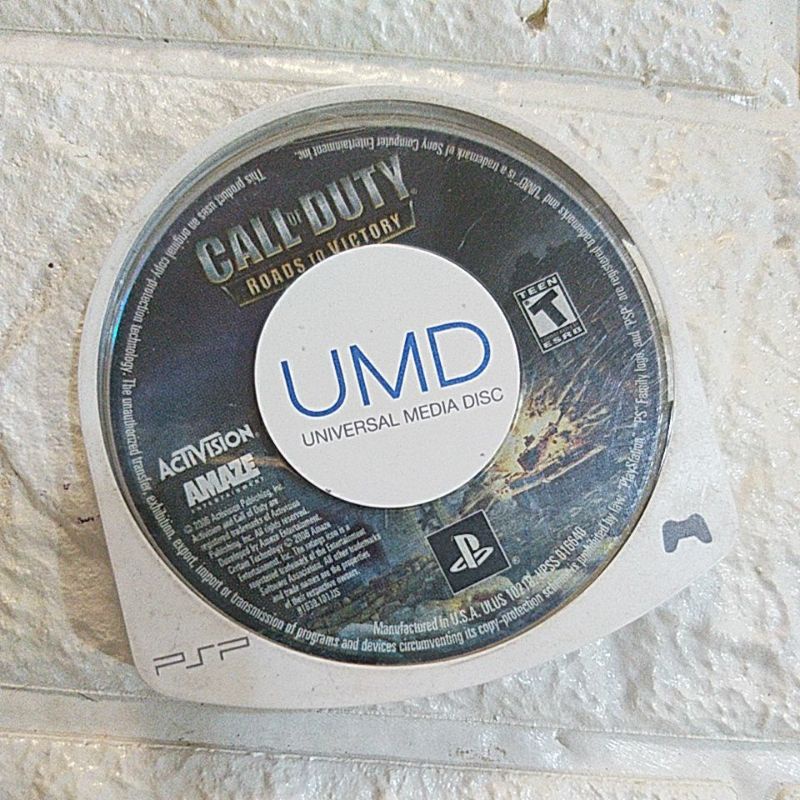 PSP UMD disc game CALL OF DUTY Shopee Philippines