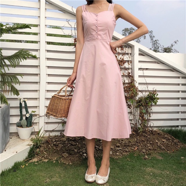 Pastel flowy dress sale