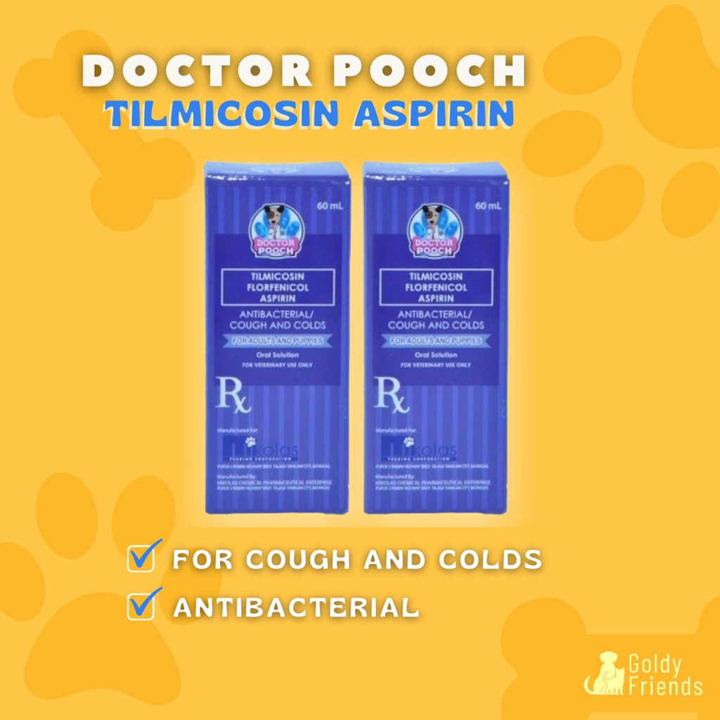 Doctor Pooch Cough and Colds 60mL (Tilmicosin Florfenicol Aspirin