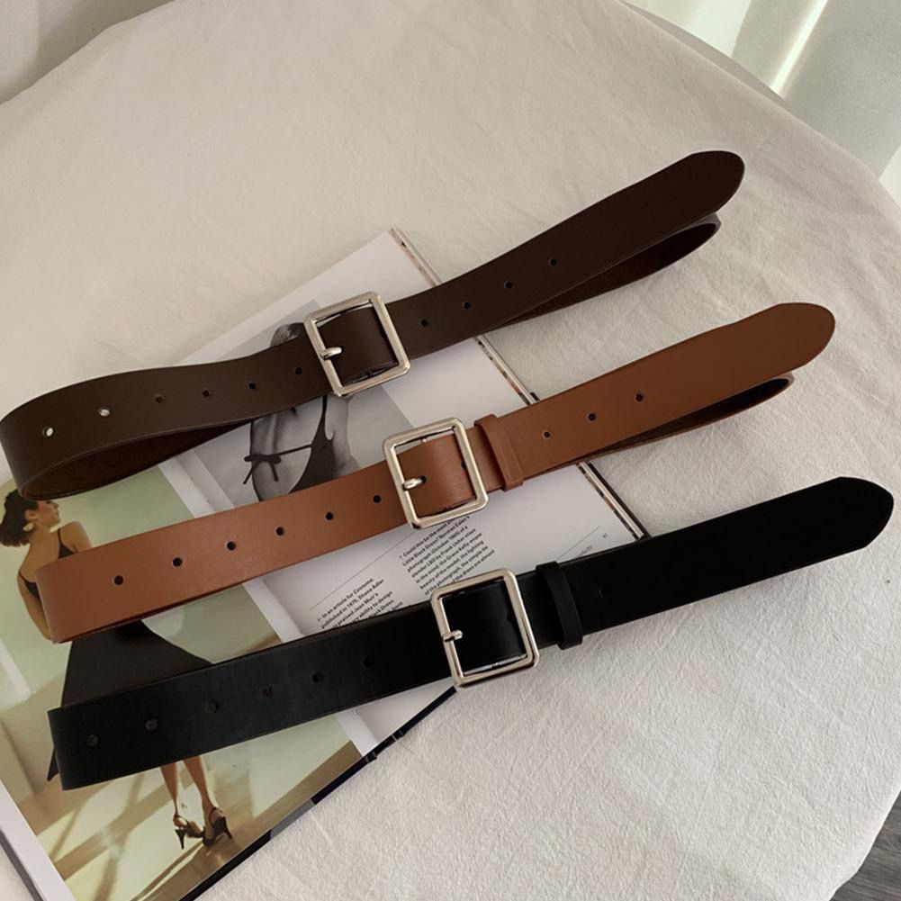 Belt Korean Fashion Women Belts Leather Metal Buckle Waist Belts ...