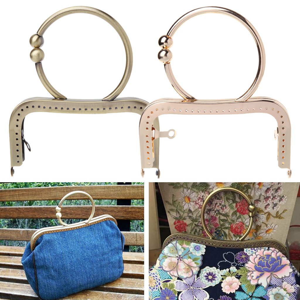 BST 1PC Vintage Metal Purse Bag Frame Kiss Clasp Lock With Handle 12.5cm Shopee Philippines