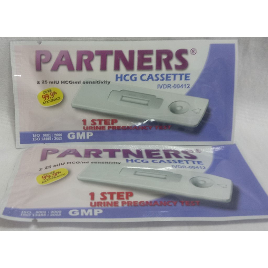 Partners 1 step Urine Pregnancy Test kit Shopee Philippines