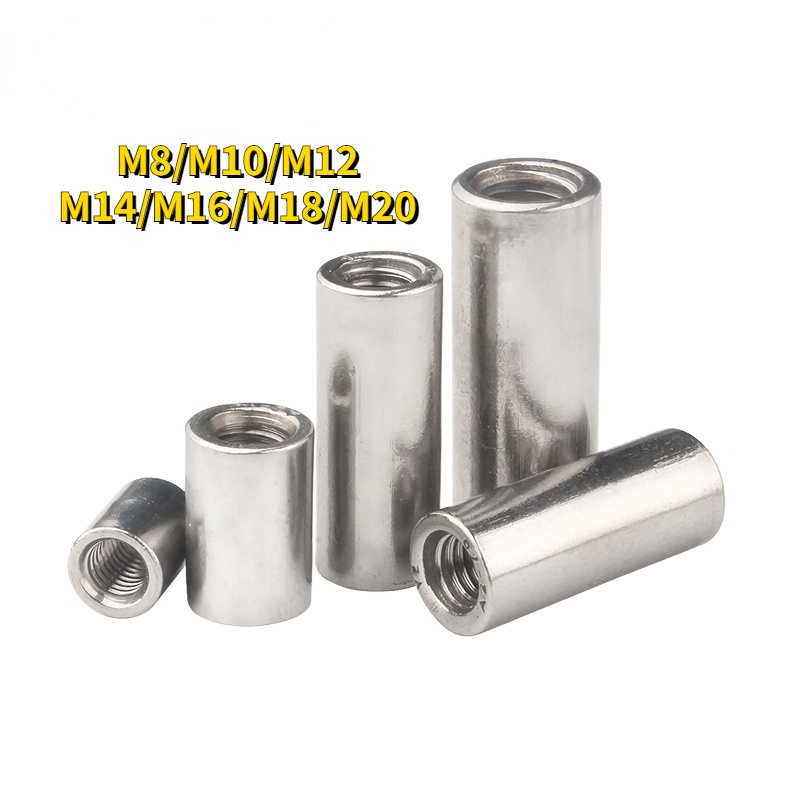 Extended Cylindrical Nut M8/M10/M12 Wire Rod Welding Connector 304