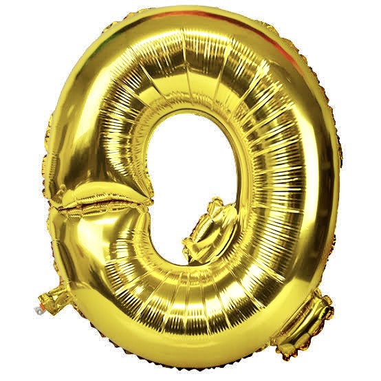 (40" Inch) Metallic Gold Big Size Letter And Number Foil Balloons ...