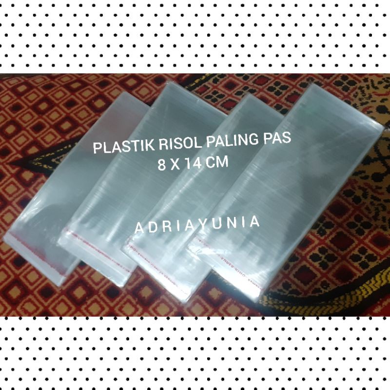 The Most Precise Plastic Risol 8 x 14 cm OPP Seal contains 100 (THICK ...