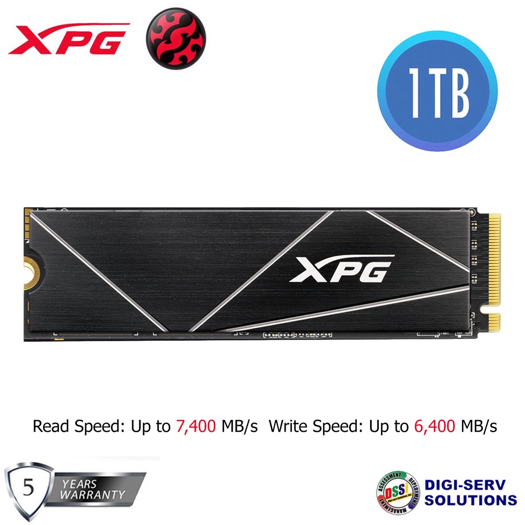 Adata XPG GAMMIX S70 1TB Blade PCIe Gen4x4 M.2 2280 Internal Solid ...
