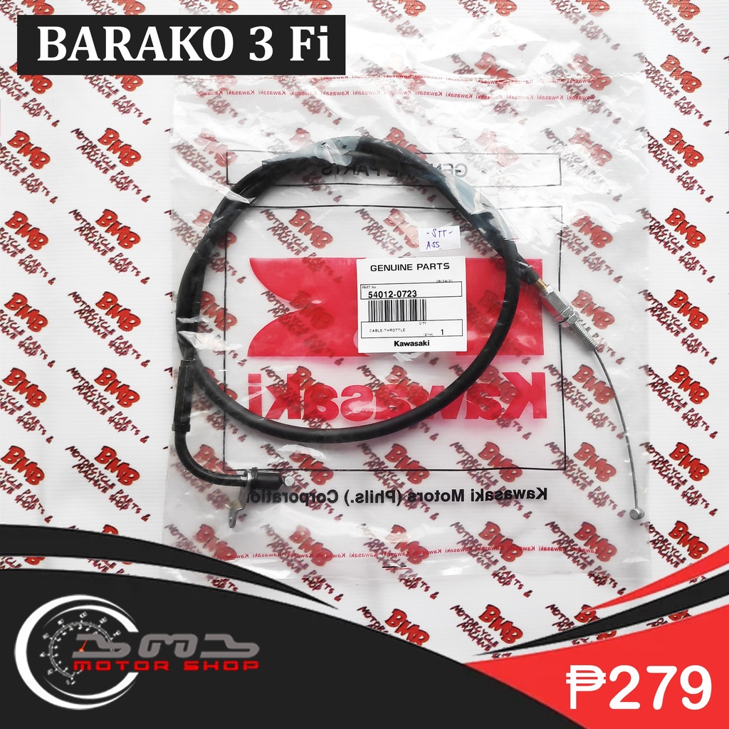 Throttle Gas Cable Barako 3 Fi (Kick) 54012-0723 / 54012-0724 (Electric ...