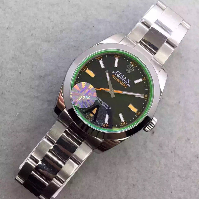 Men s Watch Rolex Milgauss Automatic Green Guaranteed. Steel Shopee Philippines
